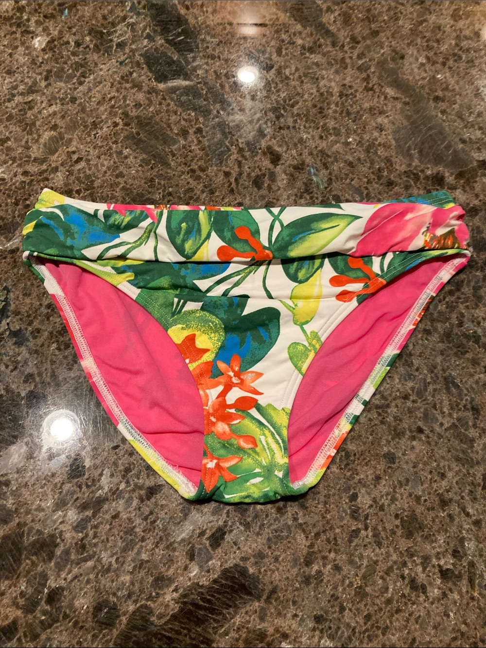 Tommy Bahama Tropical White High waist  Bikini Bottom